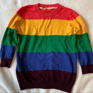 Rainbow stripe sweater size medium!